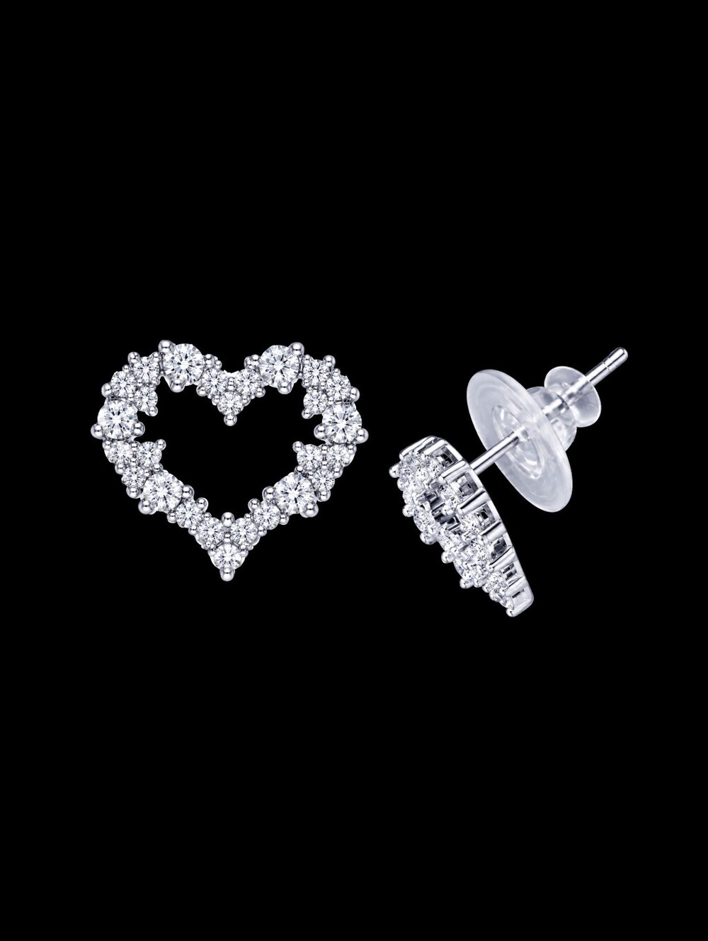 Macy's Heart Halo Stud Earrings